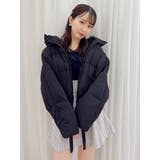 ブラック | スタンドカラーボリュームダウン | dazzlin