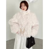 パールチェーンエコファーブルゾン | dazzlin | 詳細画像17