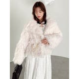 パールチェーンエコファーブルゾン | dazzlin | 詳細画像24