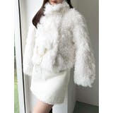 パールチェーンエコファーブルゾン | dazzlin | 詳細画像32