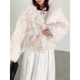 ピンク | パールチェーンエコファーブルゾン | dazzlin