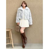 ブルー | カールエコファーブルゾン | dazzlin