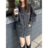 チャコールグレー | 【20周年記念復刻!】ボアフレンチブルゾン | dazzlin