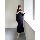 ドッキングバルーンネックニットワンピース | dazzlin | 詳細画像10 