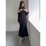 ドッキングバルーンネックニットワンピース | dazzlin | 詳細画像4 