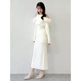 オフショルファードッキングニットワンピース | dazzlin | 詳細画像10 