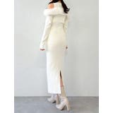 オフショルファードッキングニットワンピース | dazzlin | 詳細画像11 