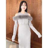 オフショルファードッキングニットワンピース | dazzlin | 詳細画像41 