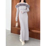 オフショルファードッキングニットワンピース | dazzlin | 詳細画像45 