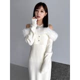 オフショルファードッキングニットワンピース | dazzlin | 詳細画像49 