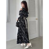 オープンショルダーフラワープリーツワンピース | dazzlin | 詳細画像11 