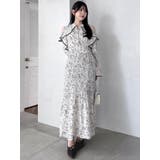 オープンショルダーフラワープリーツワンピース | dazzlin | 詳細画像16 