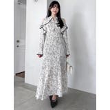 オープンショルダーフラワープリーツワンピース | dazzlin | 詳細画像17 