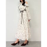 オープンショルダーフラワープリーツワンピース | dazzlin | 詳細画像28 