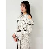 オープンショルダーフラワープリーツワンピース | dazzlin | 詳細画像29 
