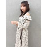 オープンショルダーフラワープリーツワンピース | dazzlin | 詳細画像33 