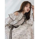 オープンショルダーフラワープリーツワンピース | dazzlin | 詳細画像4 