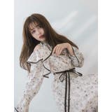 オープンショルダーフラワープリーツワンピース | dazzlin | 詳細画像5 