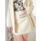 【セットアップ対応】ヘアリーミニスカート | dazzlin | 詳細画像2 