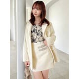 【セットアップ対応】ヘアリーミニスカート | dazzlin | 詳細画像3 