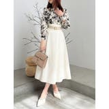 【WEB限定カラーあり】サイドタックベルトフレアスカート | dazzlin | 詳細画像10 