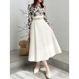 【WEB限定カラーあり】サイドタックベルトフレアスカート | dazzlin | 詳細画像12 