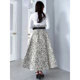 【WEB限定カラーあり】サイドタックベルトフレアスカート | dazzlin | 詳細画像18 