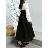 【WEB限定カラーあり】サイドタックベルトフレアスカート | dazzlin | 詳細画像24 