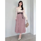 【WEB限定カラーあり】サイドタックベルトフレアスカート | dazzlin | 詳細画像27 