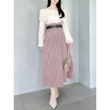 【WEB限定カラーあり】サイドタックベルトフレアスカート | dazzlin | 詳細画像29 