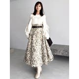 【WEB限定カラーあり】サイドタックベルトフレアスカート | dazzlin | 詳細画像33 