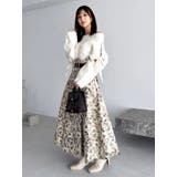 【WEB限定カラーあり】サイドタックベルトフレアスカート | dazzlin | 詳細画像34 