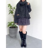 ボリュームフリルチュールミニスカート | dazzlin | 詳細画像18 