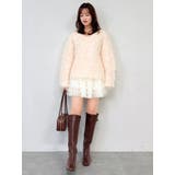 ボリュームフリルチュールミニスカート | dazzlin | 詳細画像27 