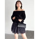 ボリュームフリルチュールミニスカート | dazzlin | 詳細画像32 