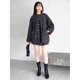 ボリュームフリルチュールミニスカート | dazzlin | 詳細画像36 