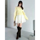 ボリュームフリルチュールミニスカート | dazzlin | 詳細画像5 