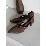 ブラウン | クロスベルトパンプス | dazzlin