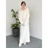 リップルカールⅤネックニット | dazzlin | 詳細画像16