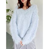 リップルカールⅤネックニット | dazzlin | 詳細画像32