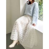 リップルカールⅤネックニット | dazzlin | 詳細画像33