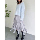 リップルカールⅤネックニット | dazzlin | 詳細画像38