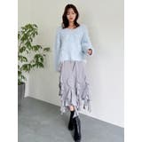 リップルカールⅤネックニット | dazzlin | 詳細画像39