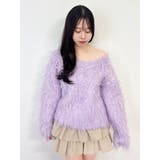 リップルカールⅤネックニット | dazzlin | 詳細画像45