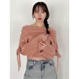 ピンク | ルミナスカラーオフショルニット | dazzlin