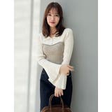 ラメビスチェラインニットトップス | dazzlin | 詳細画像15