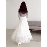 バックオープンスパンコールシアーニットトップス | dazzlin | 詳細画像18 