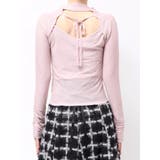 バックオープンスパンコールシアーニットトップス | dazzlin | 詳細画像21 