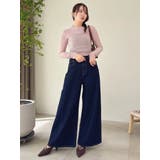 バックオープンスパンコールシアーニットトップス | dazzlin | 詳細画像7 