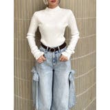 バックオープンリブニットトップス | dazzlin | 詳細画像19 